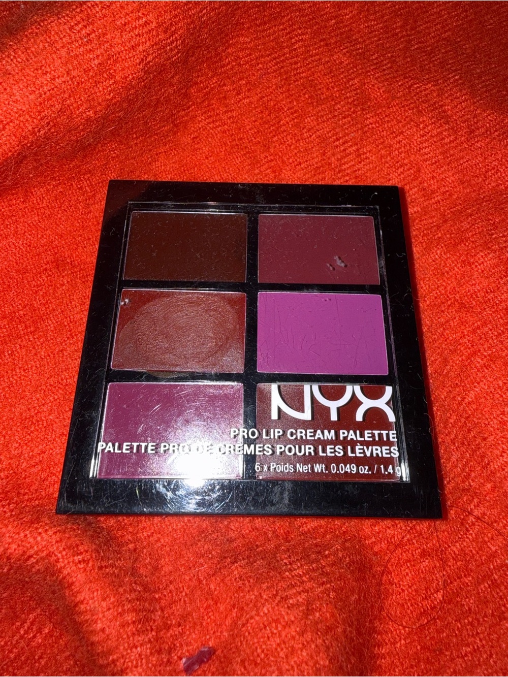 NYX Pro Lip Cream Palette — Berry, Plum & Rose Mix